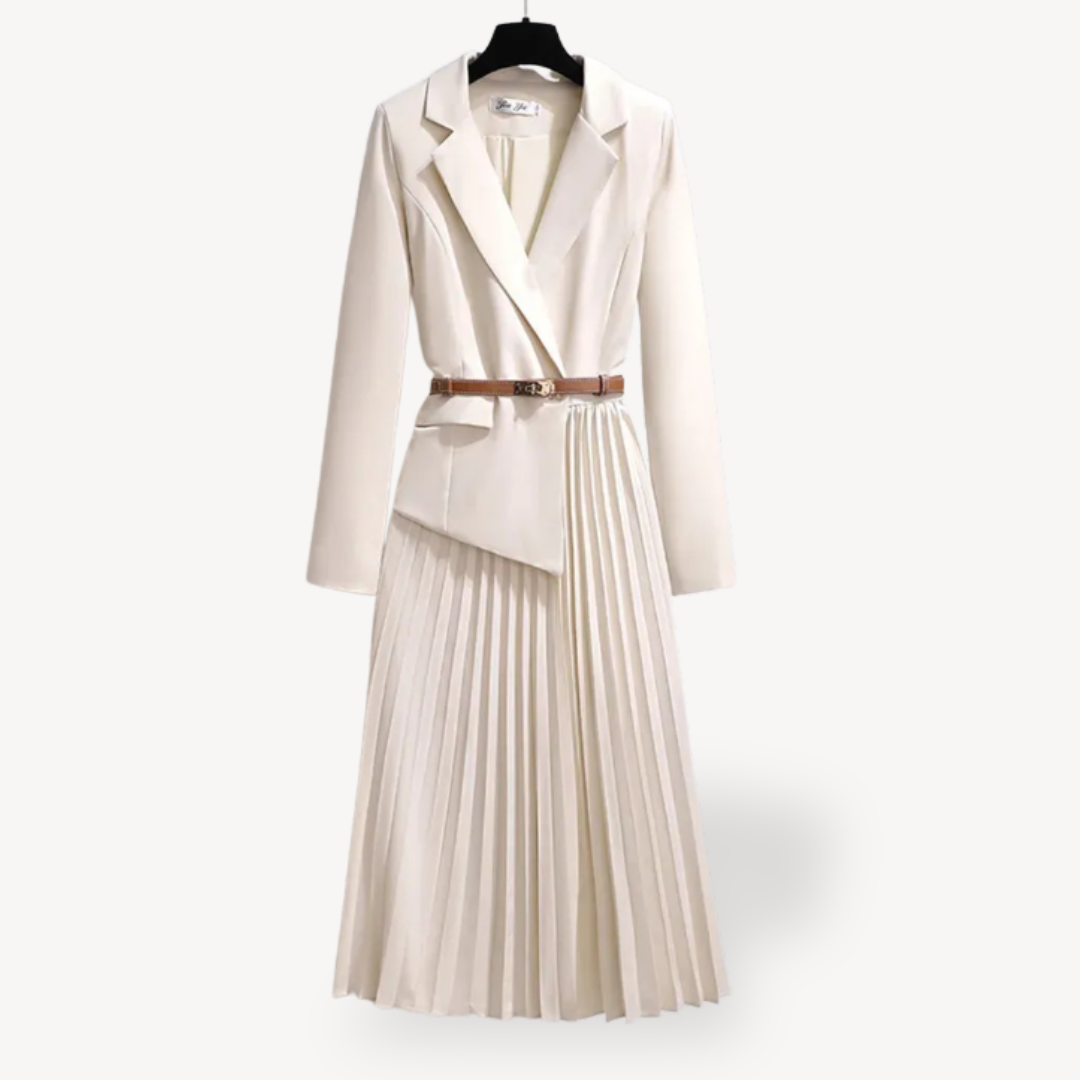 Women's Pleated Blazer Dress | Loravelle