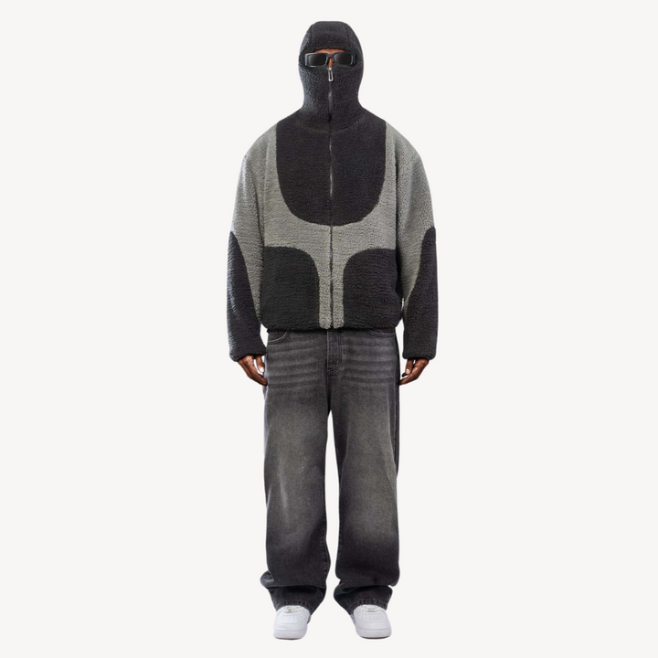 Loravelle | Men's Fleece Zip-Up Hoodie – Sherpa Jacket