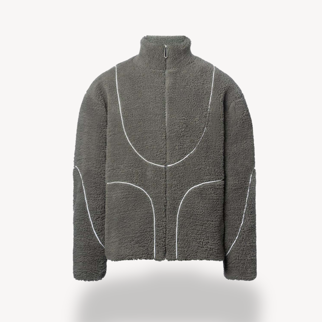 Loravelle | Men's Fleece Zip-Up Hoodie – Sherpa Jacket