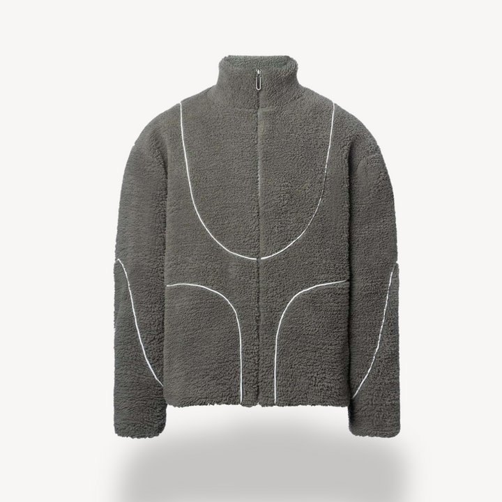 Loravelle | Men's Fleece Zip-Up Hoodie – Sherpa Jacket