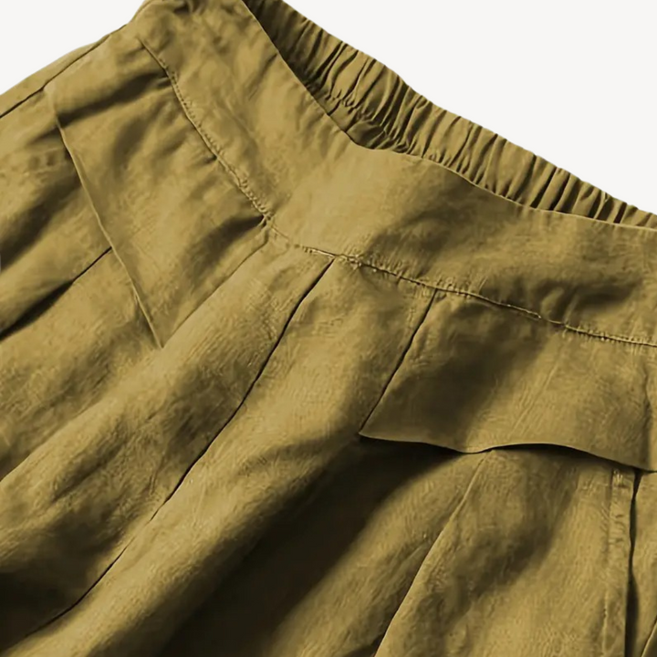 Women's Wide-Legged Linen Culottes | Loravelle