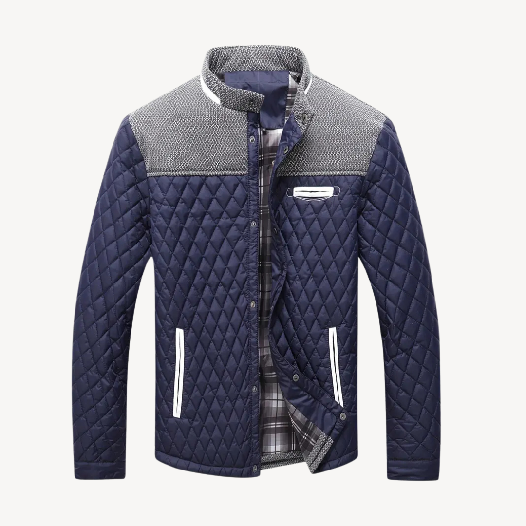 Quilted Colorblock Jacket Men | Loravelle