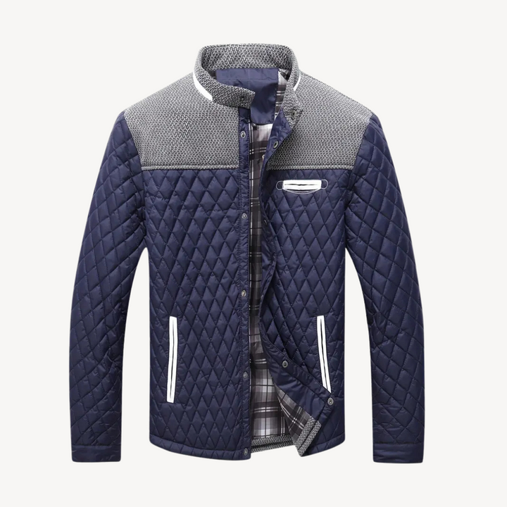 Quilted Colorblock Jacket Men | Loravelle