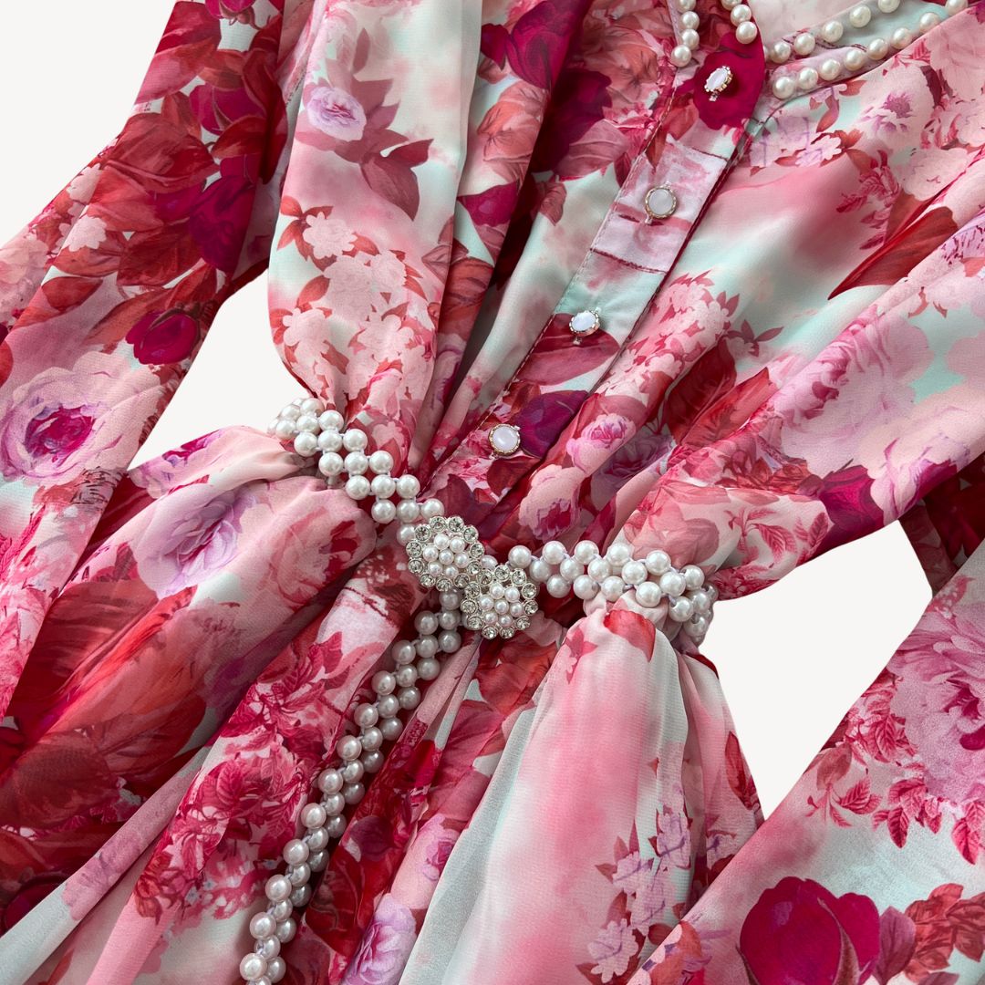 Women's Floral Long Sleeve Maxi Dress | Loravelle