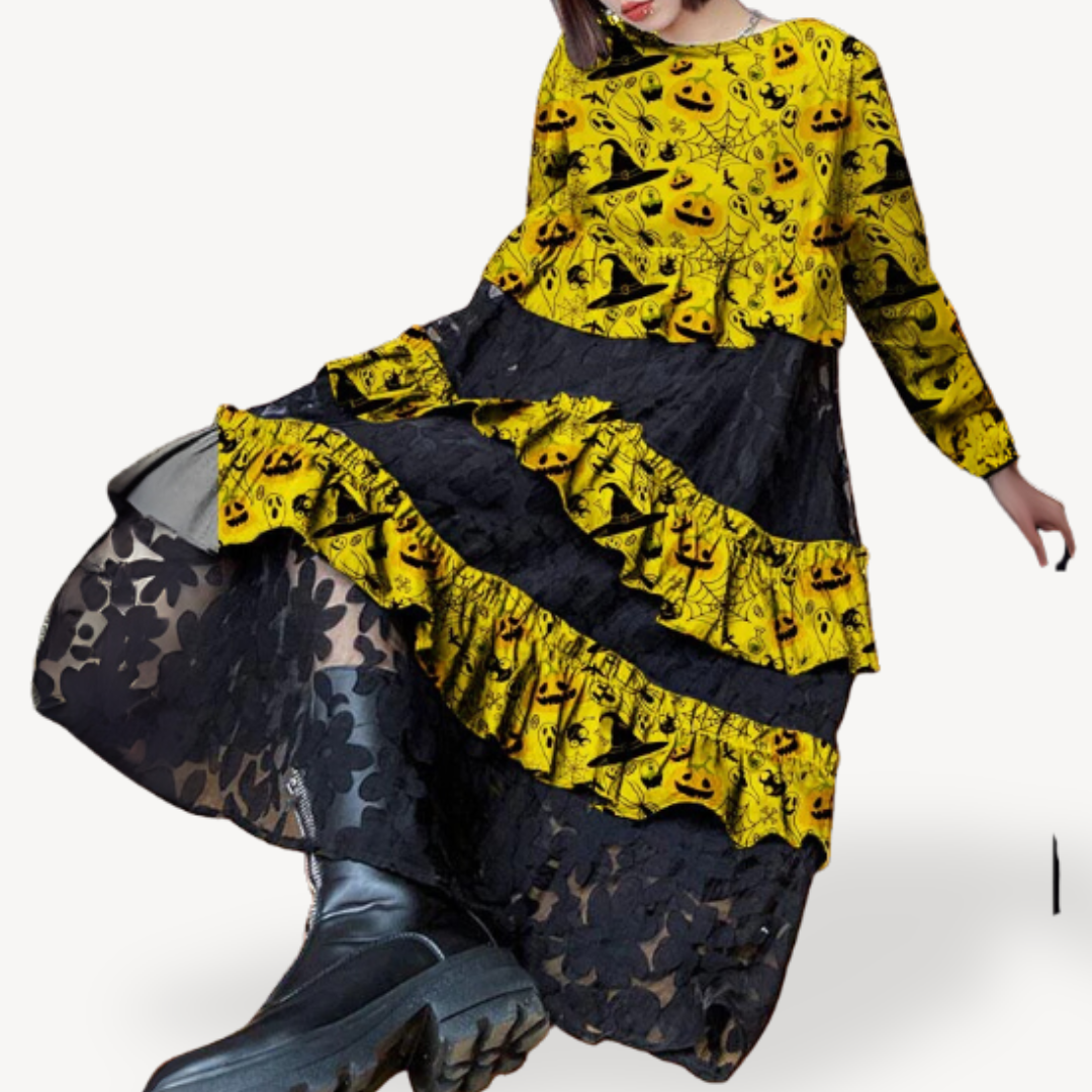 Women's Ruffle Tiered Lace Dress | Loravelle