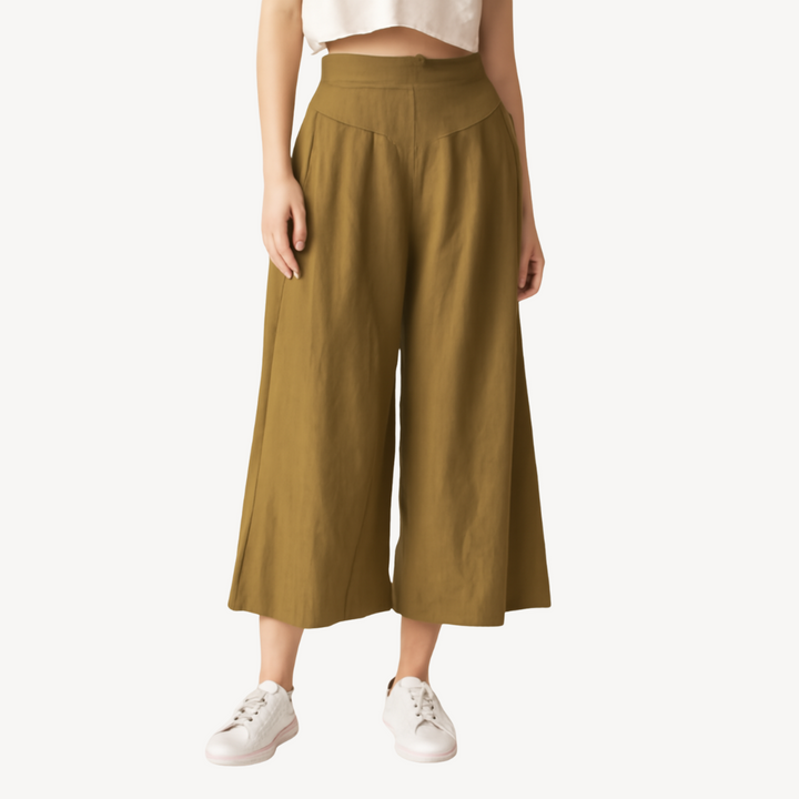 Women's Wide-Legged Linen Culottes | Loravelle
