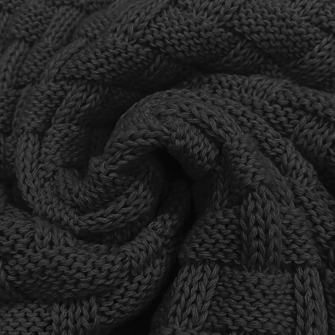 Men's Waffle Knit Polo Sweater | Loravelle