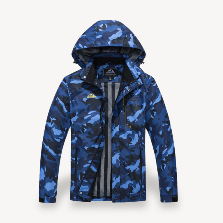 Men's Camo Waterproof Winter Jacket with Hood | Loravelle