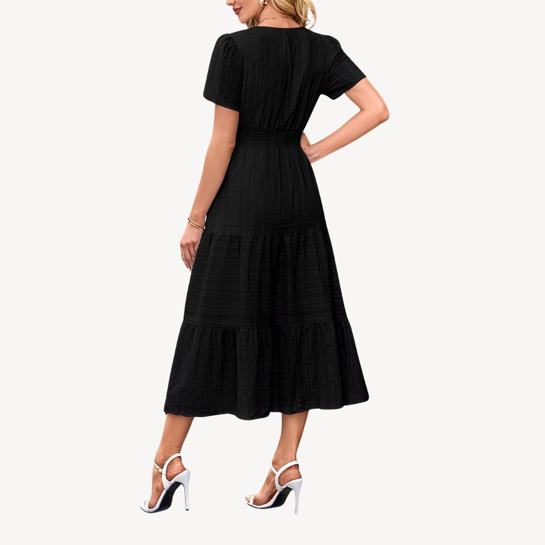 Tiered Midi Dress for Women | Loravelle
