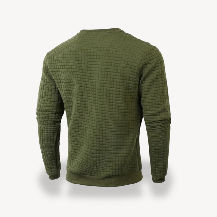 Men's Textured Knit Sweatshirt | Loravelle