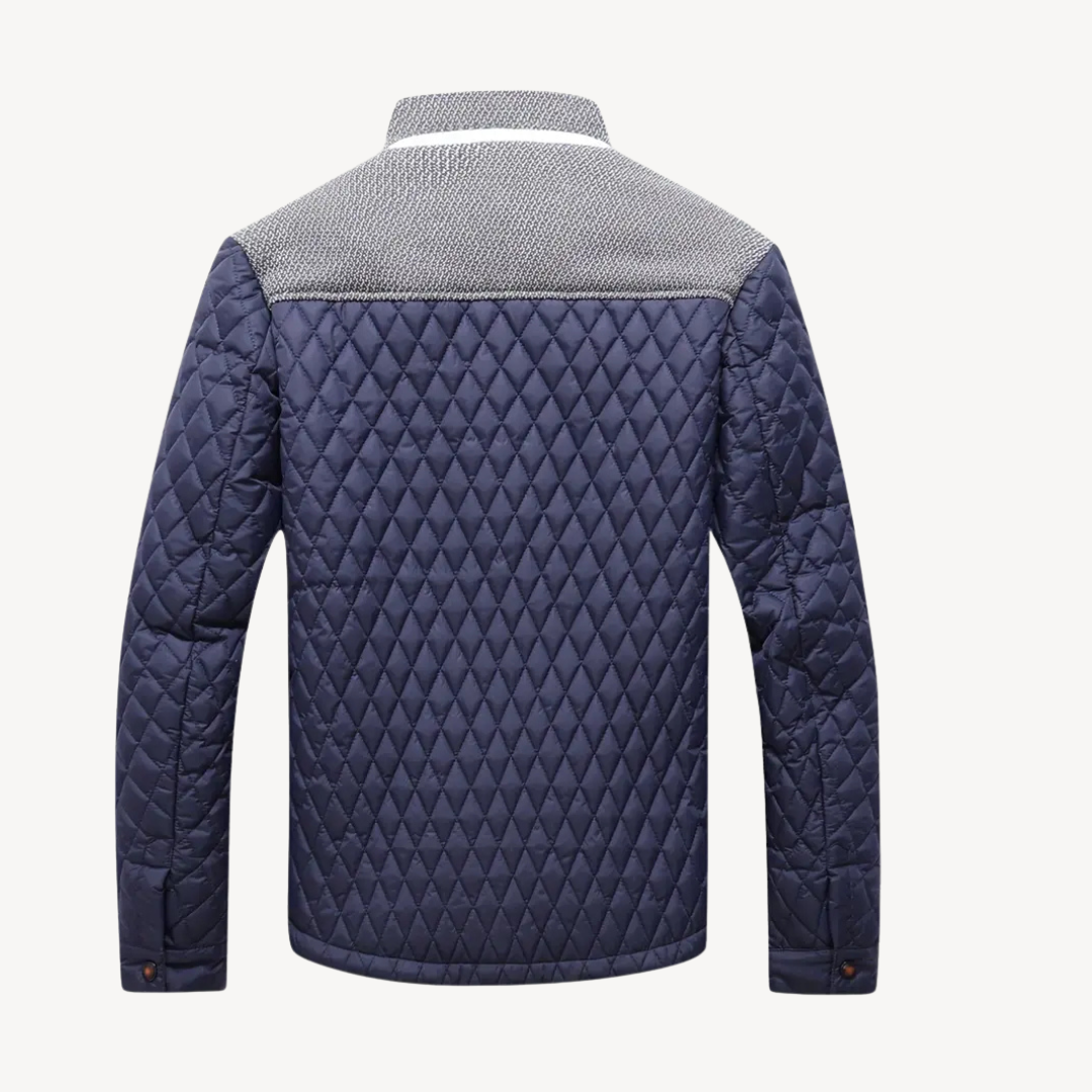 Quilted Colorblock Jacket Men | Loravelle