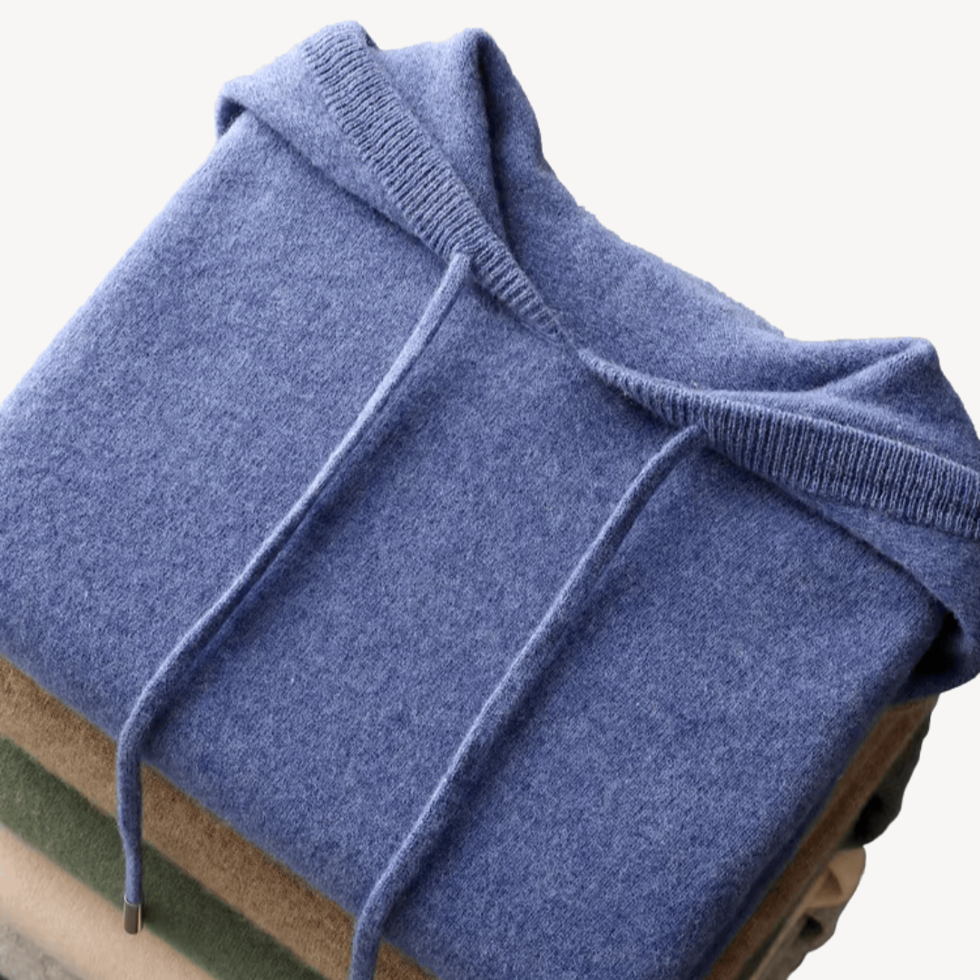 Men's Cashmere Knit Hoodie Sweater | Loravelle
