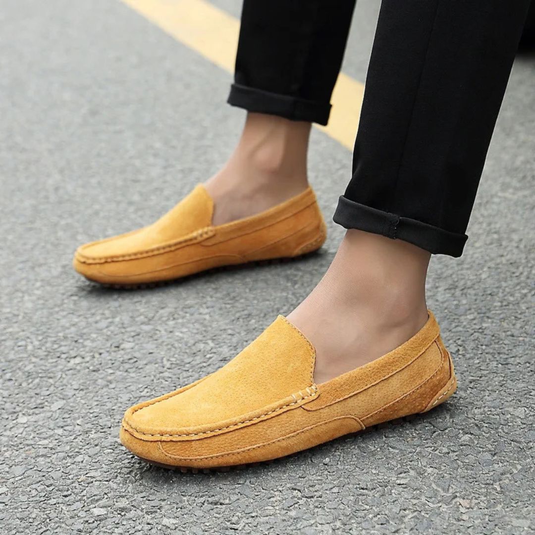 Suede Driving Orthopedic Loafers Men | Loravelle