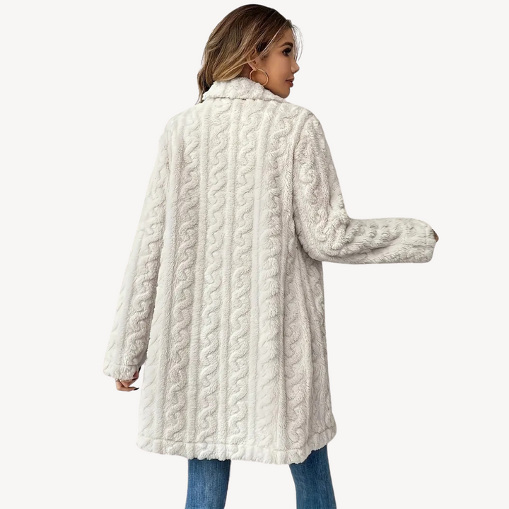 Women’s Double-Breasted Faux Fur Coat | Loravelle