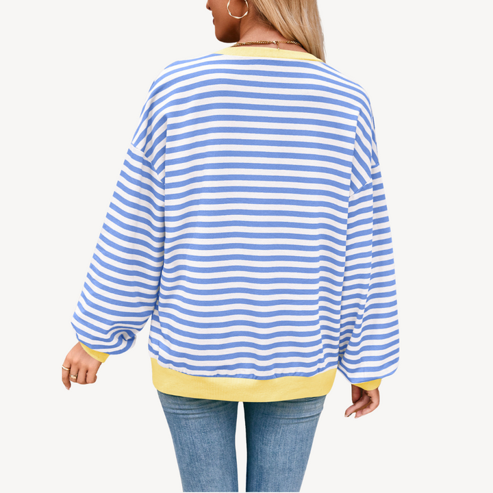 Women's Striped Long Sleeve Top | Loravelle