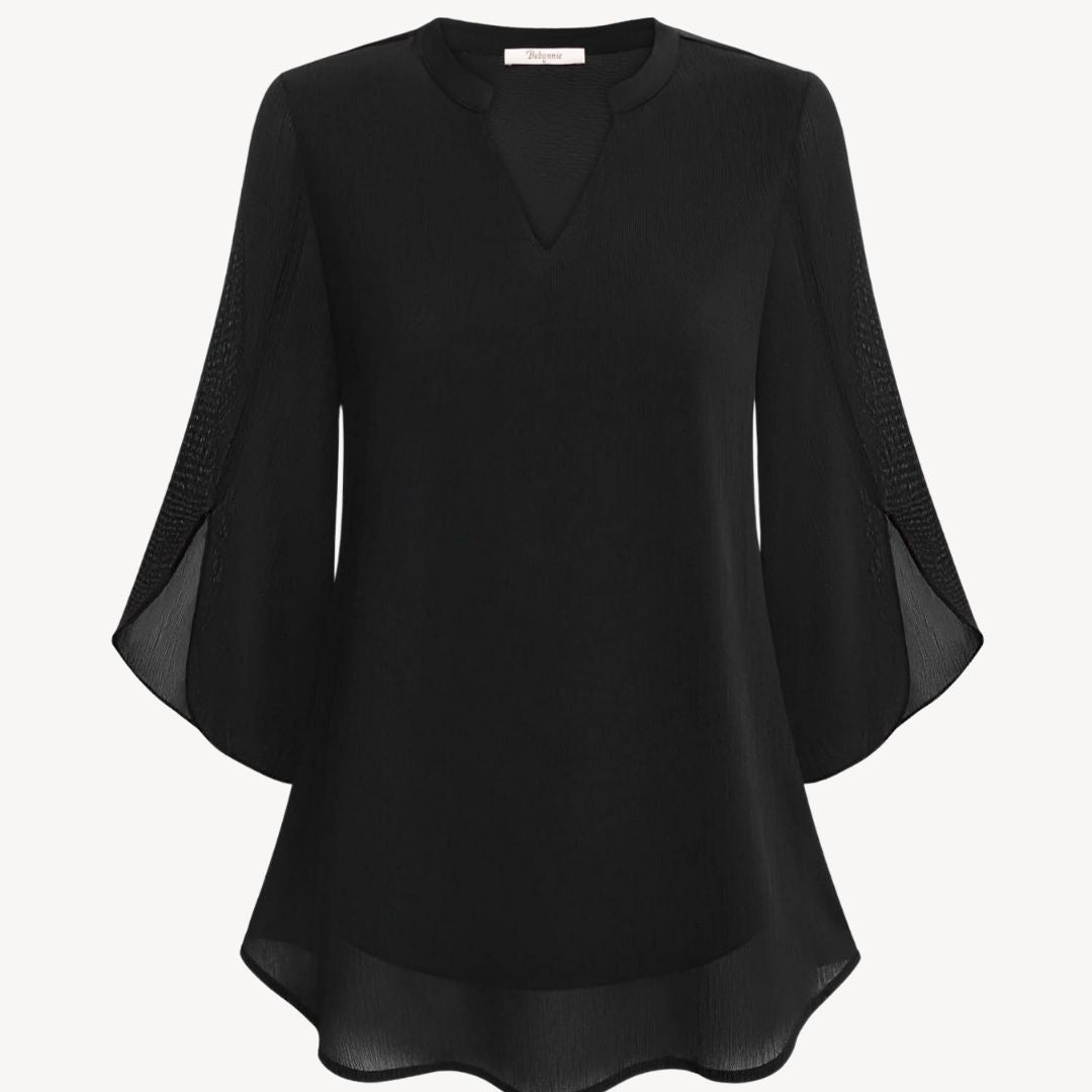 Women's Chiffon Bell Sleeve Blouse | Loravelle