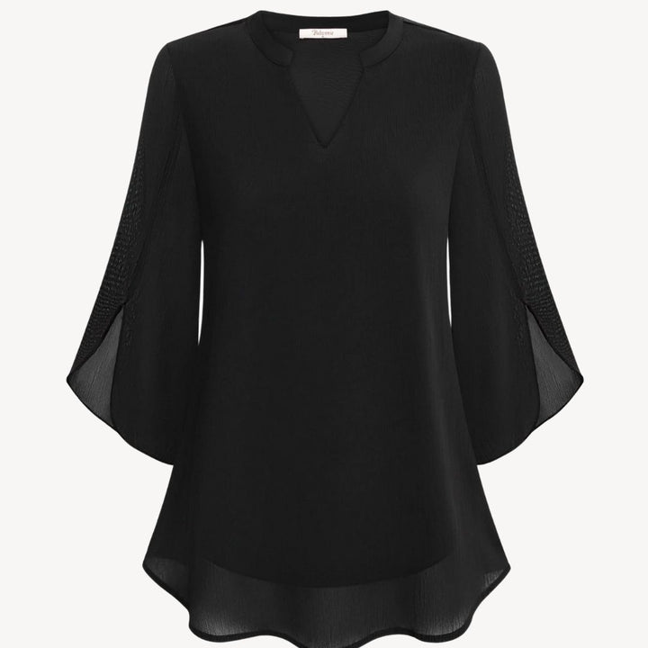 Women's Chiffon Bell Sleeve Blouse | Loravelle