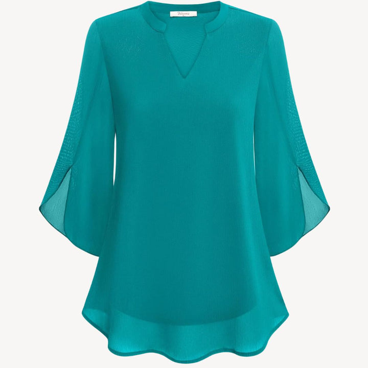Women's Chiffon Bell Sleeve Blouse | Loravelle