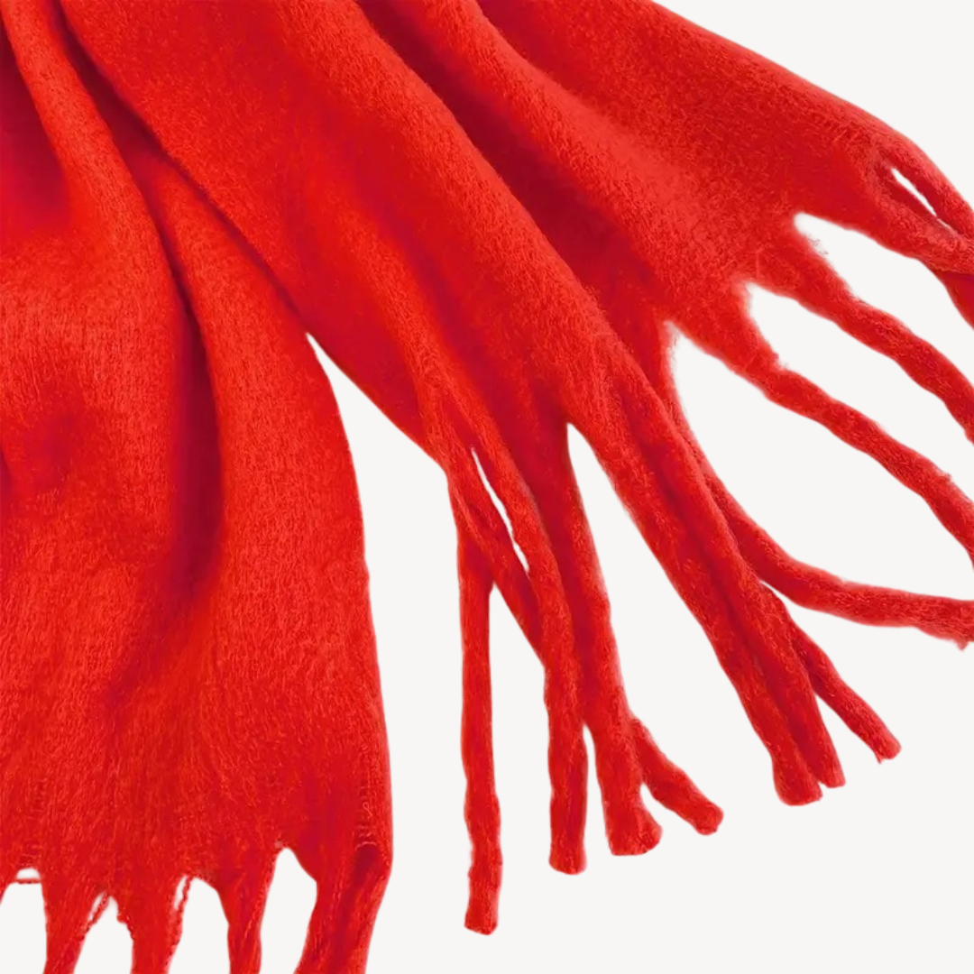 Fringed Wool Scarf | Loravelle