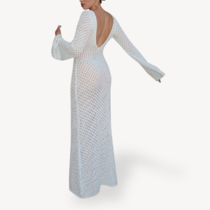 Knit Beach Coverup Maxi Dress Women | Loravelle