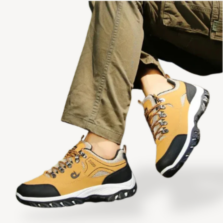 Men's Orthopedic Leather Hiking Shoes | Loravelle