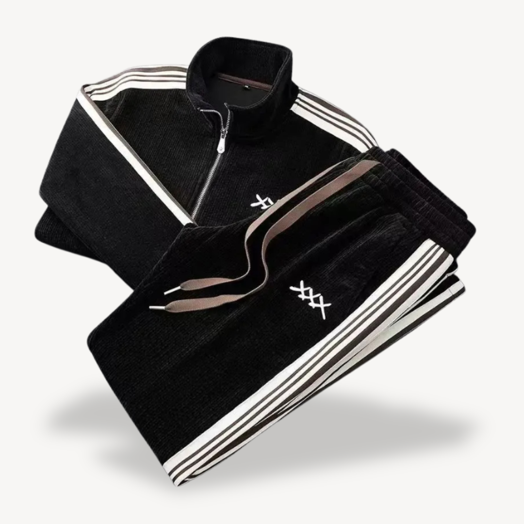 Men's Athletic Striped Tracksuit | Loravelle