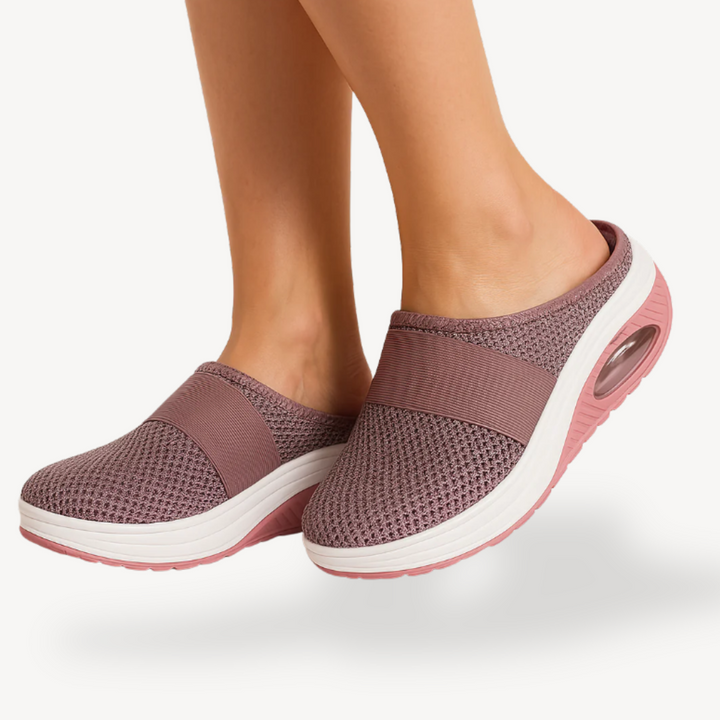 Women's Orthopedic Air Cushion Mesh Slip-on Mule | Loravelle