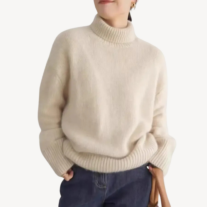 Women's Turtleneck Knit Sweater | Loravelle