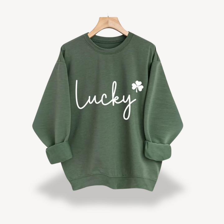 Lucky Graphic Sweatshirt for Women | Loravelle