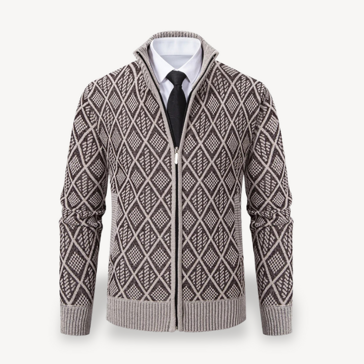 Full-Zip Cardigan Sweater Men | Loravelle