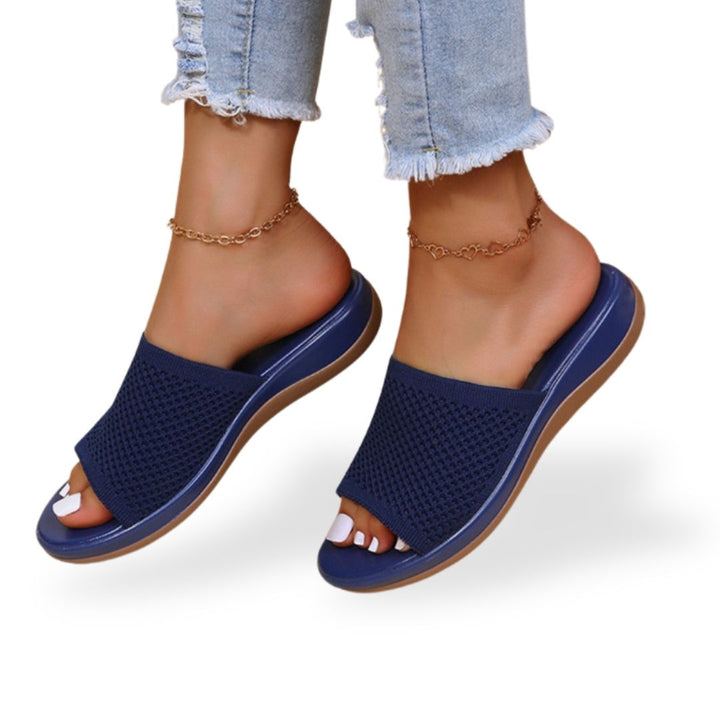 Knit Wedge Orthopedic Slip-on Sandals Women | Loravelle
