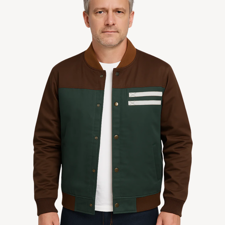 Bomber Jacket Polyester Men | Loravelle