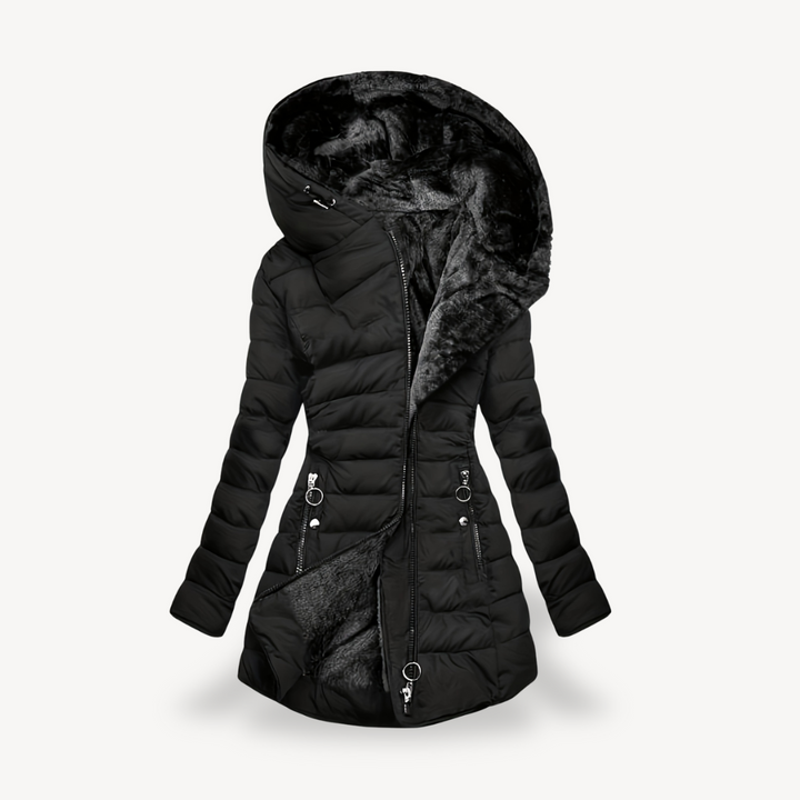 Women’s Puffer Coat with Hood | Loravelle