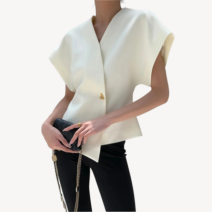 Women’s V-Neck Structured Vest | Loravelle