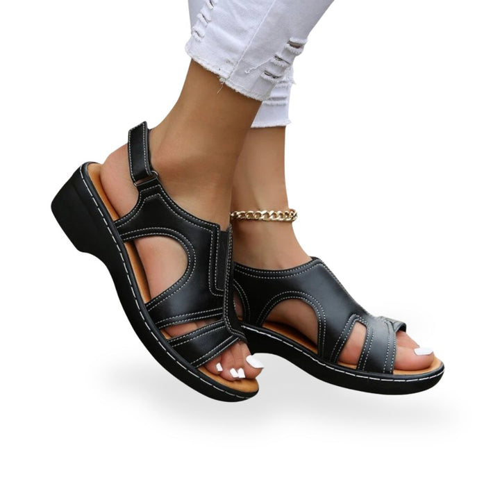 Leather Orthopedic Sandals Women | Loravelle
