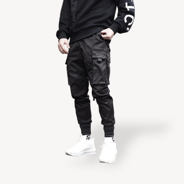 Men's Techwear Cargo Jogger Pants | Loravelle
