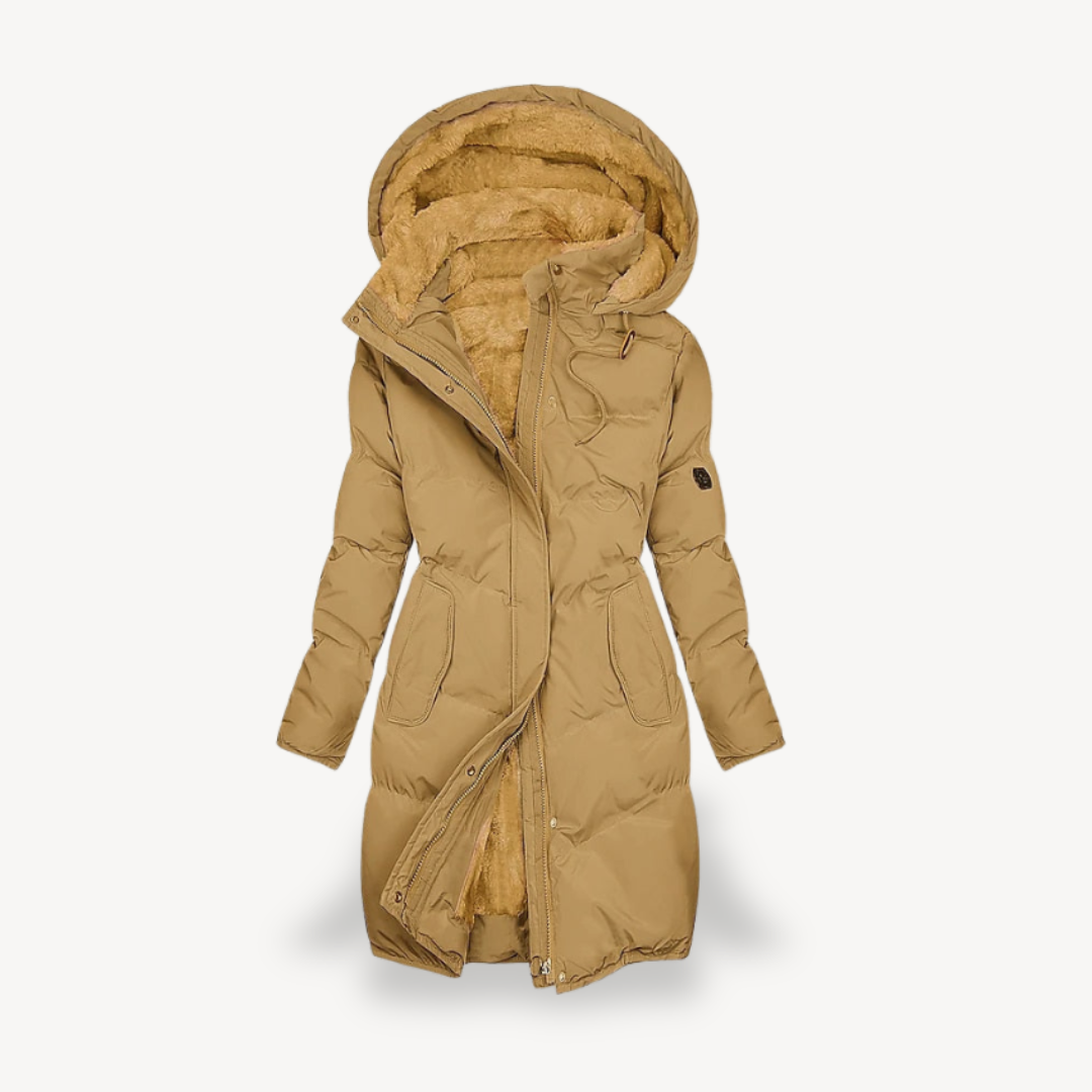 Women’s Puffer Coat Faux Fur Lined Hooded Jacket | Loravelle