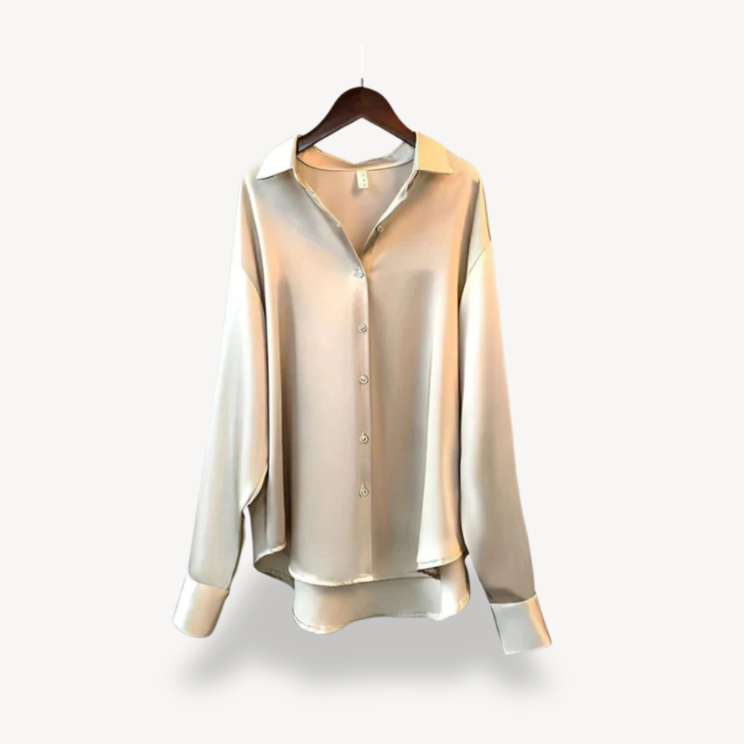 Silk-Like Blouse Long Sleeve Women | Loravelle