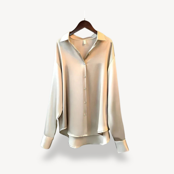 Silk-Like Blouse Long Sleeve Women | Loravelle