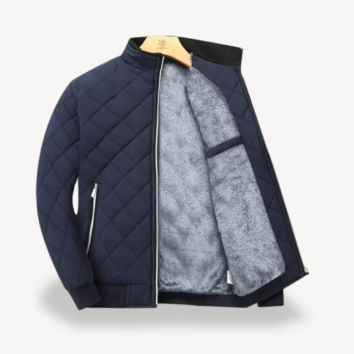 Men's Quilted Sherpa Lined Jacket | Loravelle