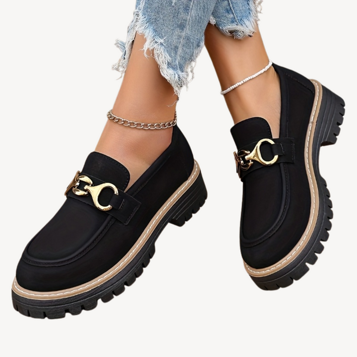 Women's Buckle Orthopedic Loafers | Loravelle