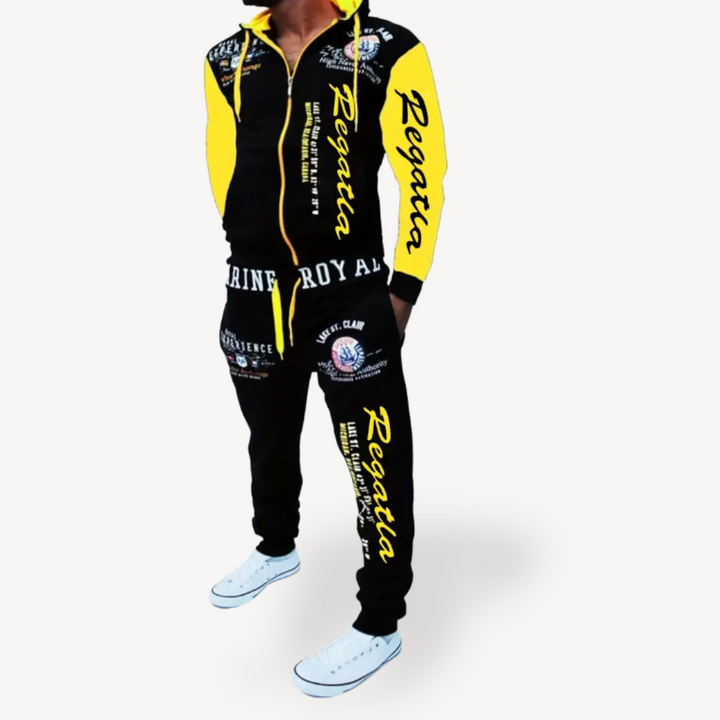 Two Piece Cotton Tracksuit Men | Loravelle