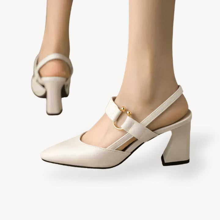 Leather Orthopedic Slingbacks Women | Loravelle