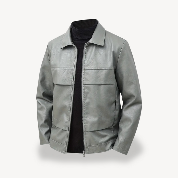 Men's Faux Leather Jacket | Loravelle