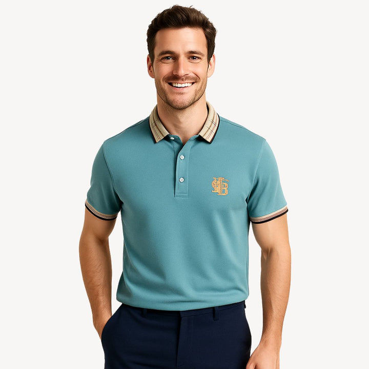 Men's Cotton Short Sleeve Polo Shirt | Loravelle