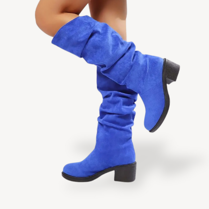 Slouchy Orthopedic Knee-High Boots Suede Women | Loravelle