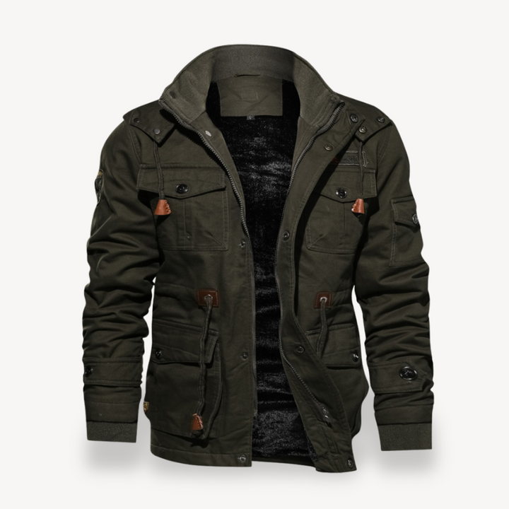 Warm Winter Bomber Jacket Men | Loravelle