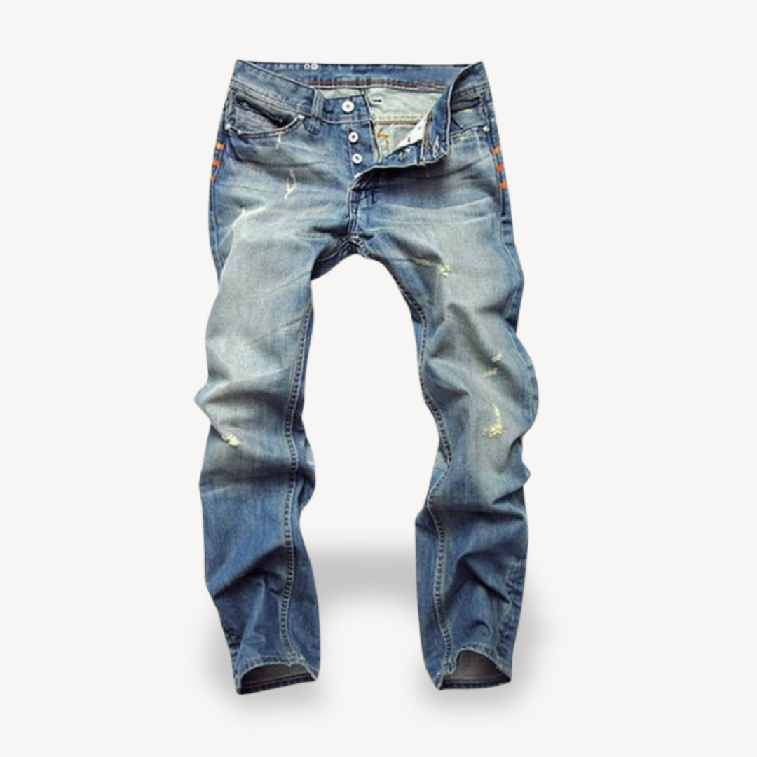 Distressed Denim Jeans for Men | Loravelle