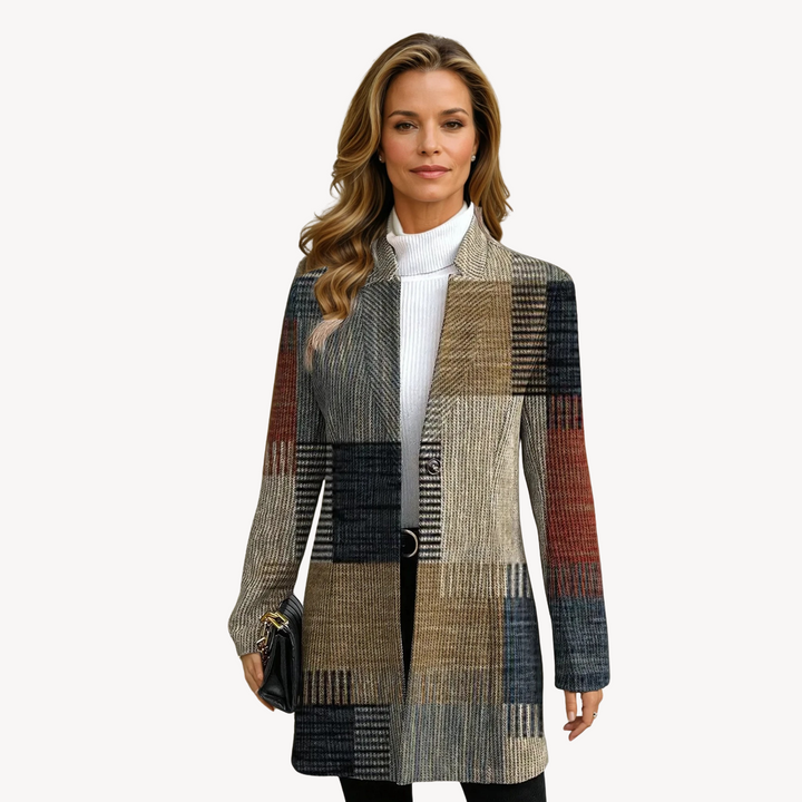 Loravelle | Women's Plaid Wool-Blend Blazer