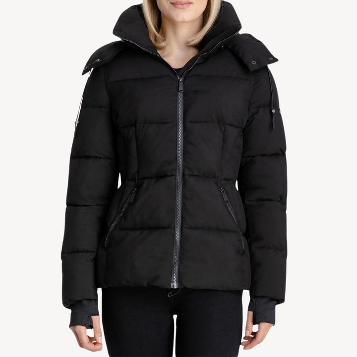 Women's Puffer Jacket with Zipper | Loravelle